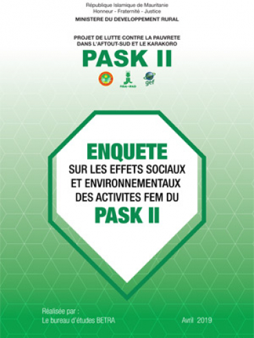 PASK II_Enquête d’évaluation des effets des activités FEM